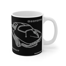 Chevy Stingray Corvette White Ceramic Mug by SpeedTiques