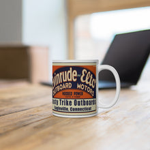 Rusty Trike Outboards White Ceramic Mug by Retro Boater