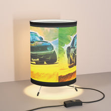 Vintage Plymouth Cuda AAR Ad Tripod Lamp with High-Res Printed Shade, US\CA plug