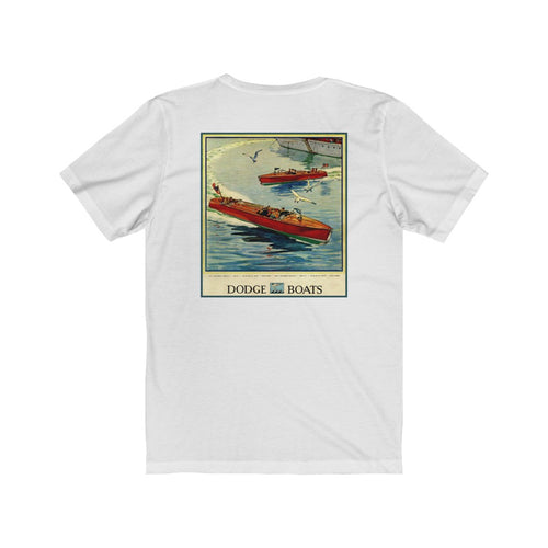 Vintage Dodge Boats Advertisement Unisex Jersey Short Sleeve Tee