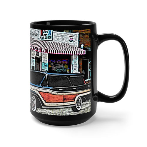 1959 Mercury Station Wagon Black Mug 15oz By SpeedTiques