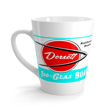 Dorsett Boat Dealer Sign Latte mug by Retro Boater