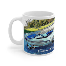 1983 Chris Craft Viking White Ceramic Mug by Retro Boater