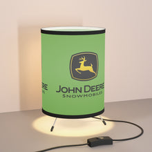 Vintage John Deere Snowmobiles Tripod Lamp with High-Res Printed Shade, US/CA plug