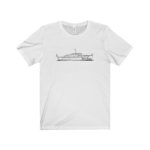Vintage Yacht Drawing Unisex Jersey Short Sleeve Tee