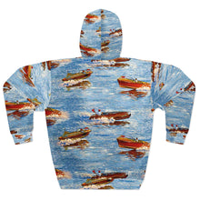 Vintage Chris Craft AOP Unisex Pullover Hoodie by Retro Boater
