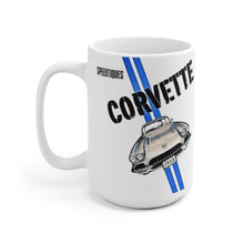 1958 Chevy Corvette White Ceramic Mug by SpeedTiques