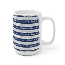 Vintage Styler Chris Craft American Flag Design White Ceramic Mug