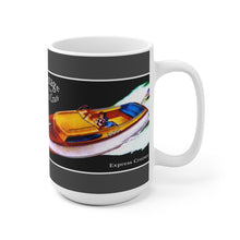 Vintage Chris Craft Express Cruiser White Ceramic Mug by Retro Boater