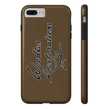 Woodies Restorations Logo in white outline All US Phone cases internal