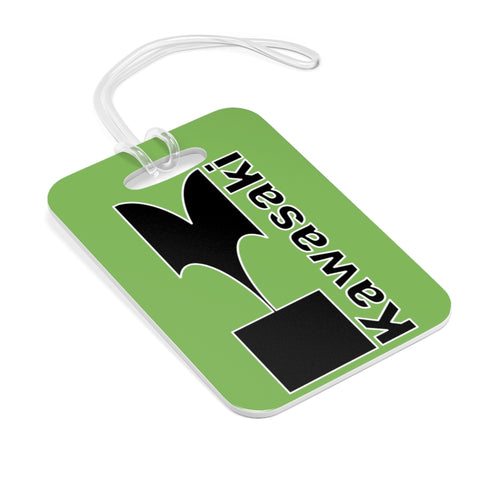 Vintage Kawasaki Motorcycle Bag Tag