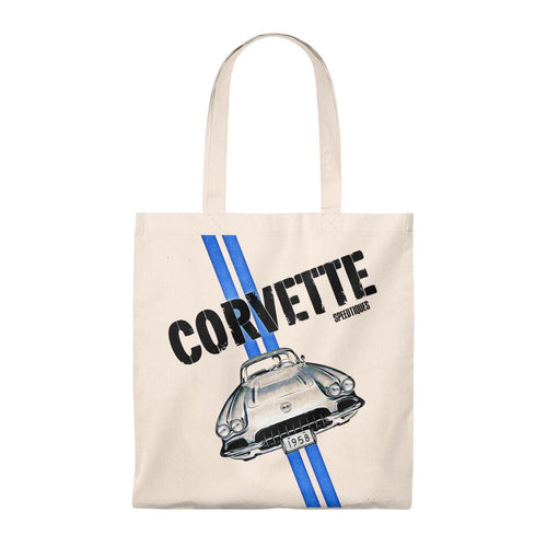 1958 Chevy Corvette Tote Bag - Vintage by SpeedTiques