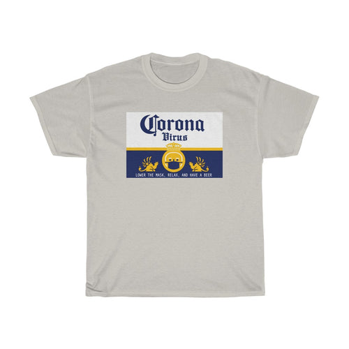 Corona COVID Beer Spoof Unisex Heavy Cotton Tee