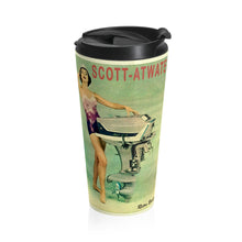 1958 Scott-Atwater Outboard Motors Stainless Steel Travel Mug by Retro Boater