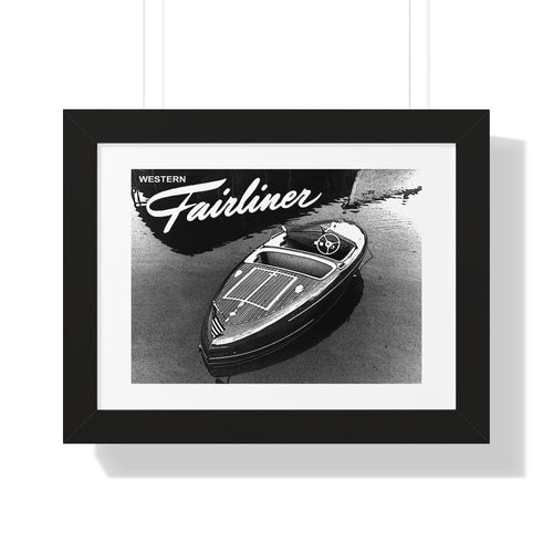 Western Fairliner Torpedo Framed Horizontal Poster