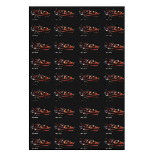 Vintage Chris Craft Runabout on a Late Night Ride Wrapping Paper
