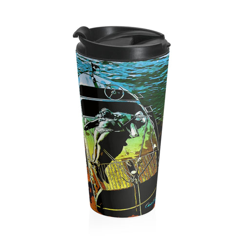 Vintage Chris Craft in the Sun Stainless Steel Travel Mug by Retro Boater