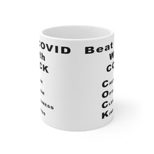 Beat COVID with COCK Mug 11oz