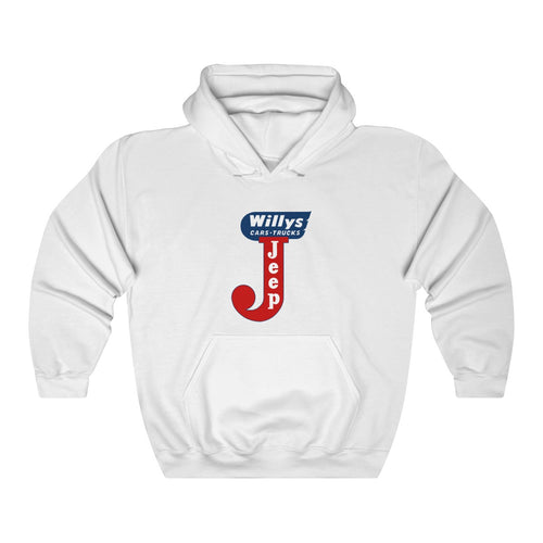 Willys Jeep Unisex Heavy Blend™ Hooded Sweatshirt by SpeedTiques