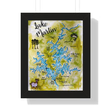 Lake Martin Alabama Framed Vertical Poster