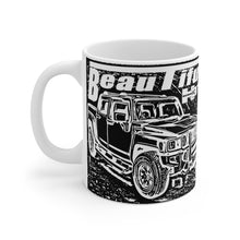 Hummer H3T Beautiful White Ceramic Mug by SpeedTiques