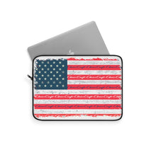 Vintage Chris Craft Logo with American Flag Sign Laptop Sleeve