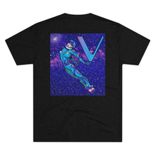 Vechain Sexy Moon Girl Men's Tri-Blend Crew Tee