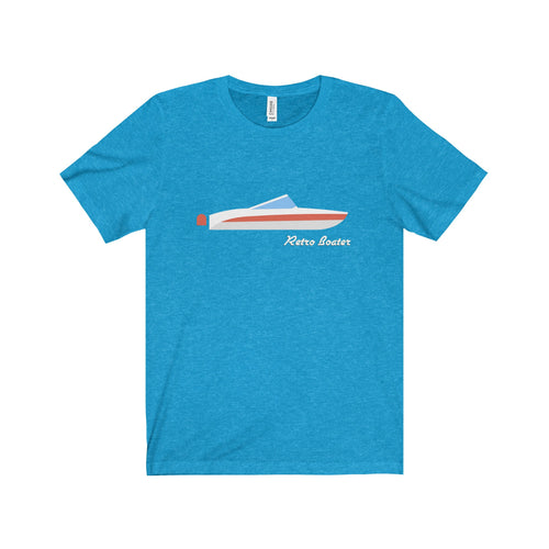 Outboard Skier by Retro BoaterUnisex Jersey Short Sleeve Tee