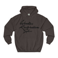 Woodies Restorations Logo College Hoodie