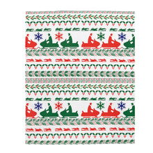Snowmobile Christmas  Pattern Velveteen Plush Blanket by SpeedTiques