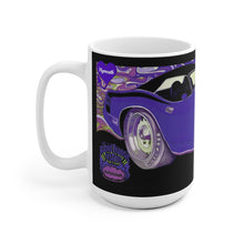 1970 Plymouth Hemi Cuda Plum Crazy Purple White Ceramic Mug by SpeedTiques