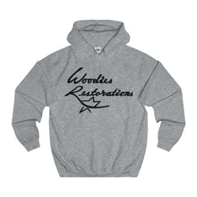 Woodies Restorations Logo College Hoodie