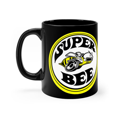 Vintage Dodge Super Bee Black mug 11oz by SpeedTiques