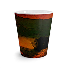 Sunset Lake Cruise by Classic Boater Latte mug