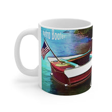 1961 Chris Craft Continental White Ceramic Mug by Retro Boater