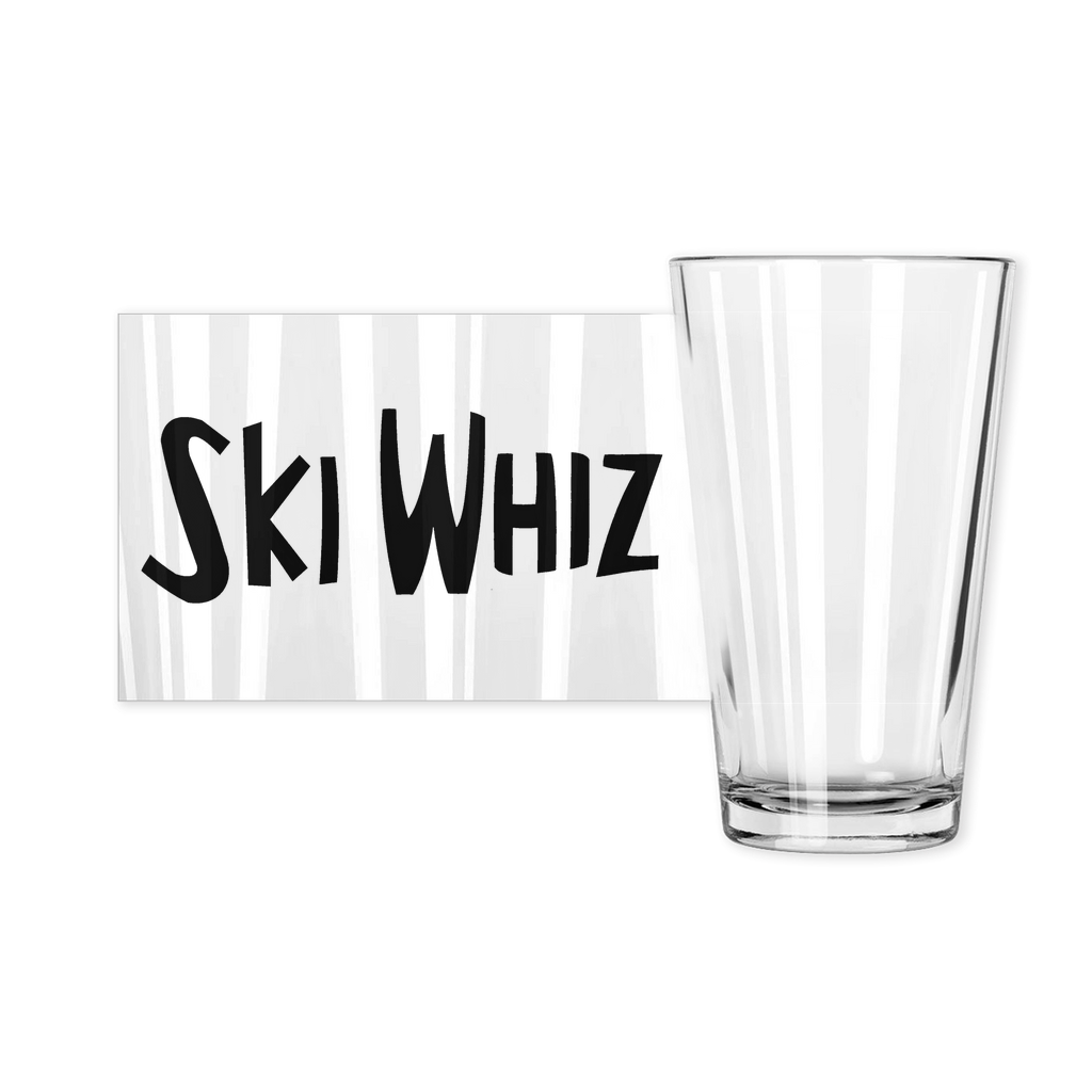 Vintage Ski Whiz Pint Glasses