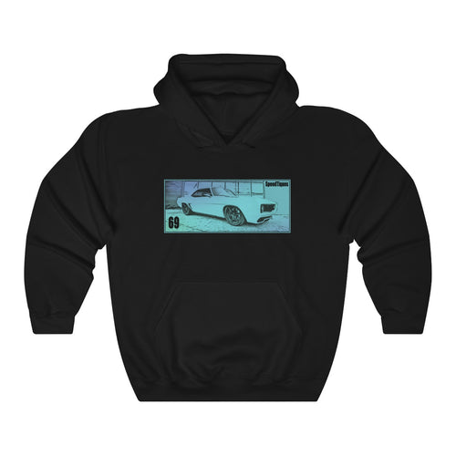 1969 Chevy Camaro Pro Touring Unisex Heavy Blend™ Hooded Sweatshirt by SpeedTiques