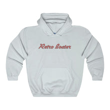 Retro Boater in Red/Grey Outline Heavy Blend Hooded Sweatshirt