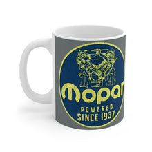 Vintage Mopar Plymouth Dodge Sign White Ceramic Mug by SpeedTiques