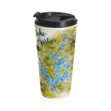 Lake Martin Map Stainless Steel Travel Mug
