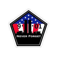 9/11 Never Forget Die-Cut Stickers