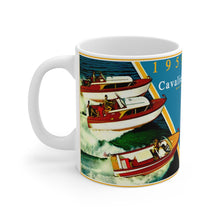 1959 Chris Craft Cavalier Line-Up White Ceramic Mug