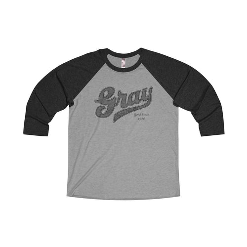 Gray Marine Unisex Tri-Blend 3/4 Raglan Tee