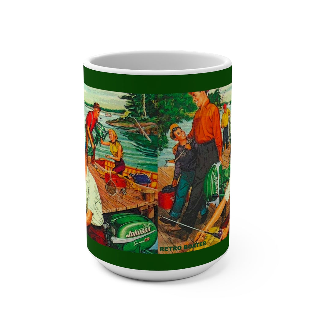 Vintage Johnson Outboard Mugs by Retro Boater  [ 420420 ]