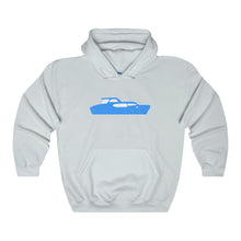 Blue Cruiser by Retro Boater Heavy Blend Hooded Sweatshirt