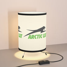 Vintage Style Arctic Cat Snowmobile Tripod Lamp with High-Res Printed Shade, US/CA plug