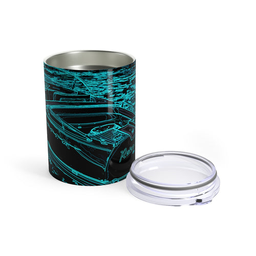 Vintage Riva in the Moonlight by Retro Boater Tumbler 10oz