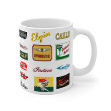 Vintage Outboard Mug White Ceramic Mug by Retro Boater