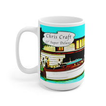 Vintage Chris Craft 27' Super Deluxe White Ceramic Mug by Retro Boater