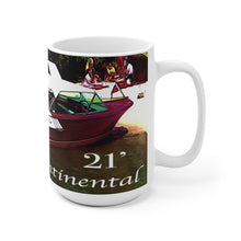 1961 Chris Craft Continental White Ceramic Mug by Retro Boater